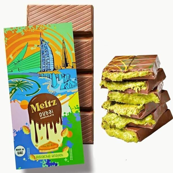 Dubai Meltz viral dubai chocolate bars 192 gram